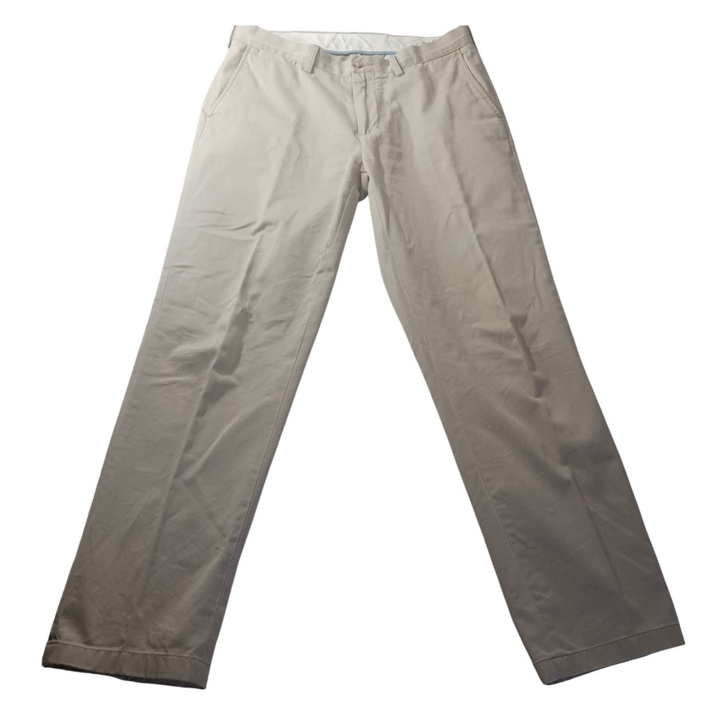 Polo‎ Ralph Lauren Classic Fit Mens 34x32 Khaki Tan Cotton Twill Chino Pants